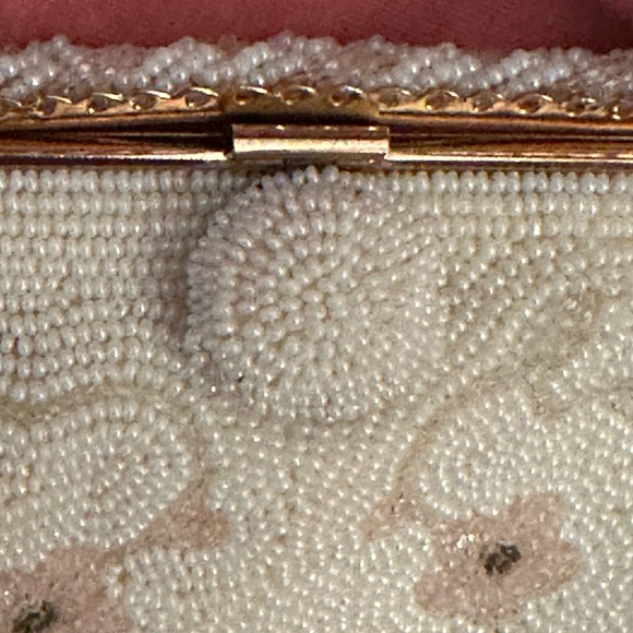 VINTAGE Handbag beaded pastels - Picture 2 of 7